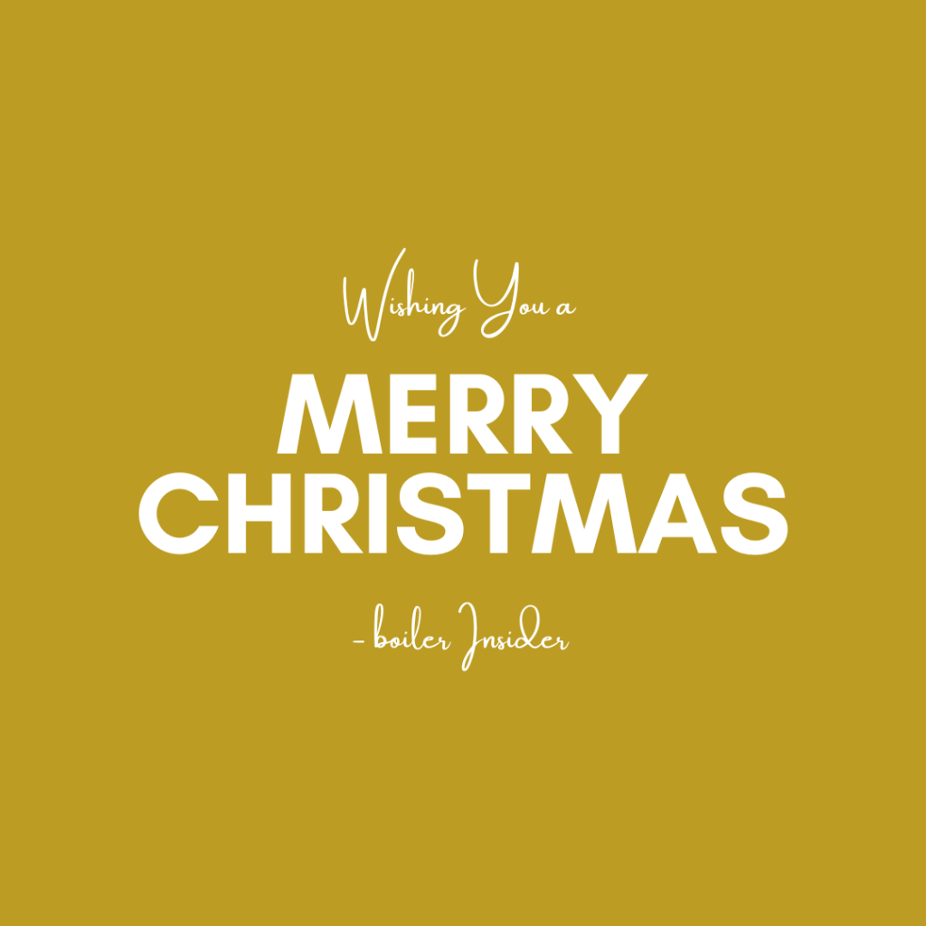 Merry Christmas From the Staff at Boiler Insider!