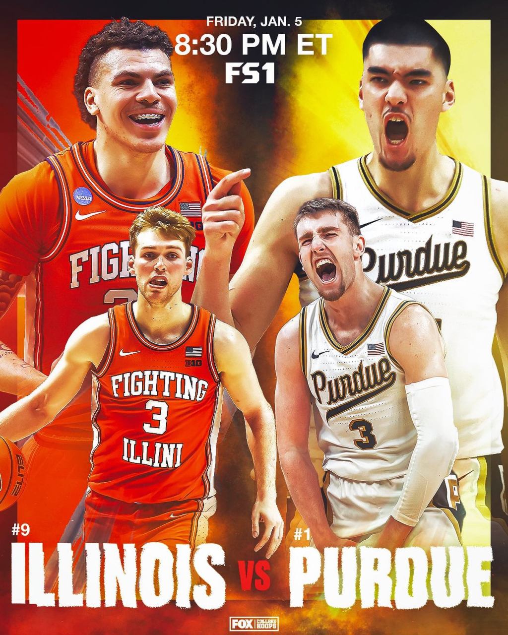 Game Preview: #1 Purdue vs #9 Illinois- Friday, January&nbsp;5th